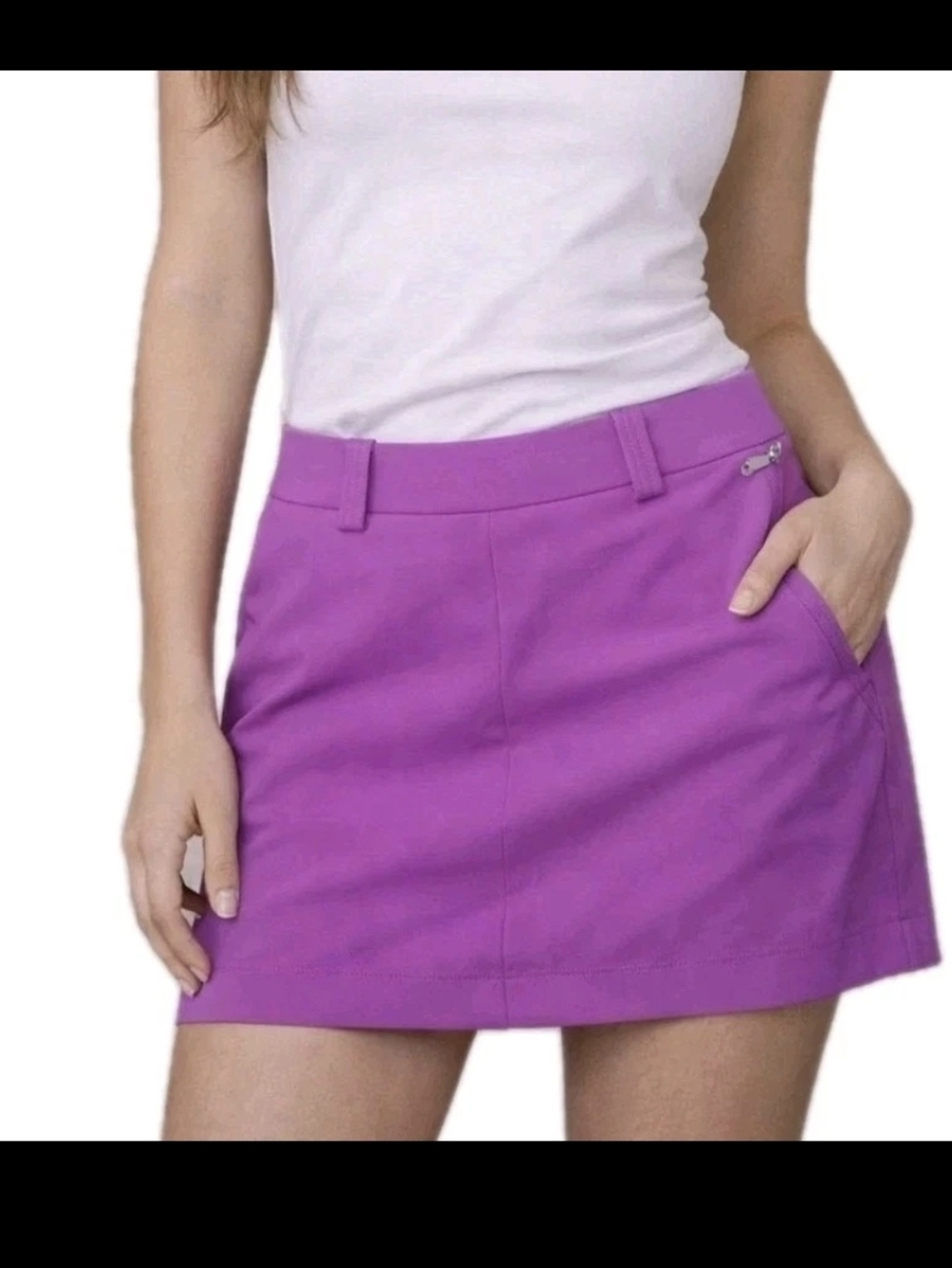 Polo Golf Ralph Lauren Purple Skort Womens Size 10 Athletic Stretch Skirt Shorts